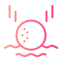 golf ball gradient icon