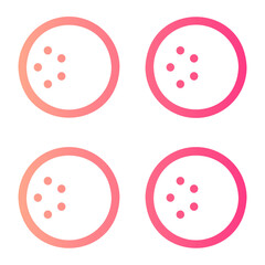 golf ball gradient icon