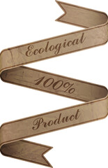 Vector illustration of vintage ribbon