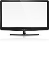 Realistic vector illustration of computer monitor with blank screen.