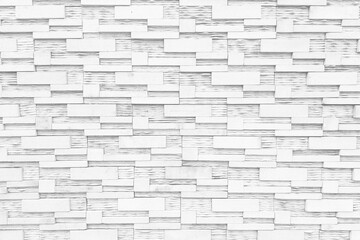 White Zig Zag Brick Wall Texture for Background.