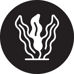 seaweed glyph icon