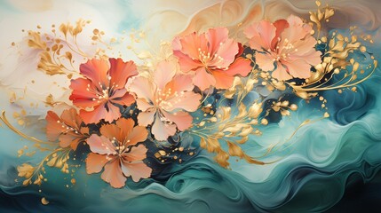 background with flowers