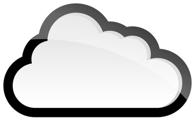 Realistic high detailed vector illustration of cloud computing concept