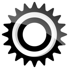 High detailed vector illustration of cogwheel concept