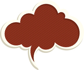 High detailed vector illustration of speech bubble concept