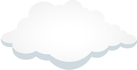 Abstract vector background of white cloud in sky