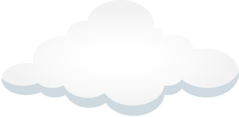 Abstract vector background of white cloud in sky