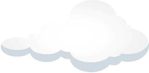 Abstract vector background of white cloud in sky