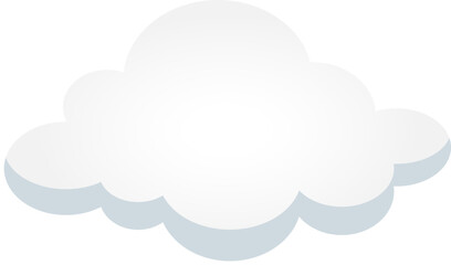 Abstract vector background of white cloud in sky