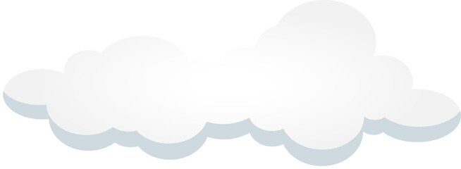 Abstract vector background of white cloud in sky