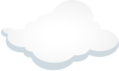 Abstract vector background of white cloud in sky
