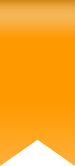 Vector illustration concept of orange ribbon isolated on white background