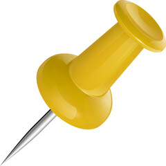 Vector illustration concept of push pin isolated on white background