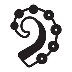 octopus glyph icon