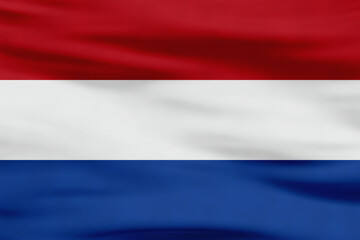 dutch flag netherlands country red white blue stripes - obrazy, fototapety, plakaty