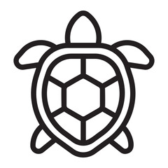 Fototapeta premium turtle line icon
