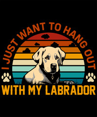 Labrador Dog T-shirt Design