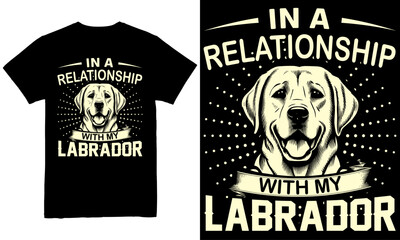 Labrador Dog T-shirt Design