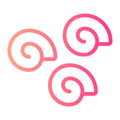 sea snail gradient icon