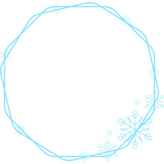 Winter Snowflake Frame
