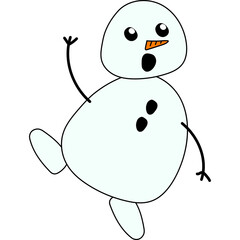Hand Drawn Snowman
