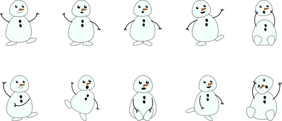 Hand Drawn Snowman
