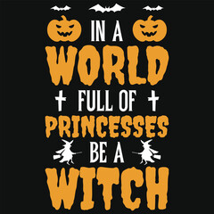 Best awesome happy Halloween day boo witches candy spooky typography or graphics tshirt design