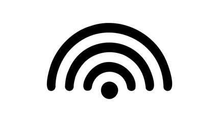 WIFI icon vector, wireless internet sign isolated on white background, flat style, vector illustration