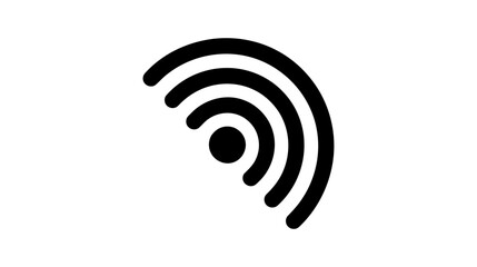 WIFI icon vector, wireless internet sign isolated on white background, flat style, vector illustration