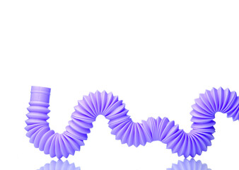 Pop tube antistress toy isolated on white background