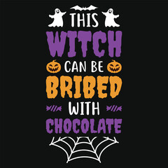 Best awesome happy Halloween day boo witches candy spooky typography or graphics tshirt design