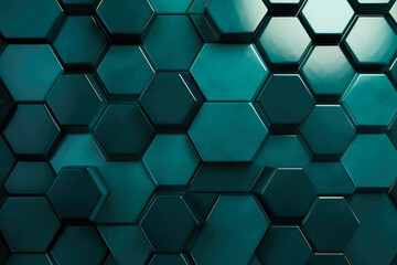 Modern Chic: Hexagonal Block Mosaic Background