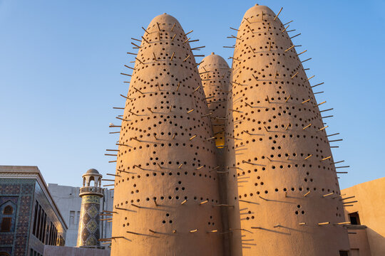 Pigeon Towers in the Katara Cultural Village Photo, Katara Doha, Qatar (Katar)