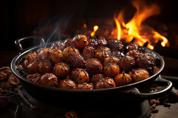 Roasted chestnuts for Christmas