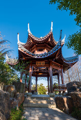 Pavilion architecture in the gardens of southern China