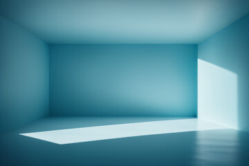 empty blue room