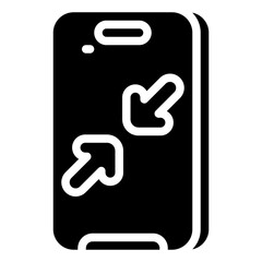 RESIZE,reduce,decrease,small,arrows,smartphone.svg