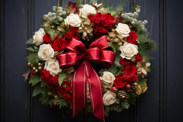 Timeless Christmas Wreath with Festive Flair