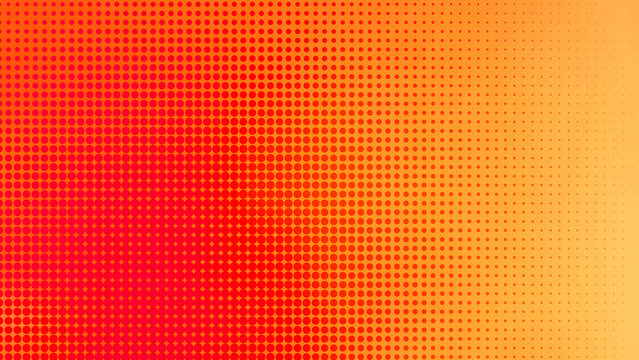 bright red, orange and yellow color background with halftone dots, banner, wallpaper. colorful surface for design. abstract modern vintage background. luxury trendy tender pearlescent backdrop.