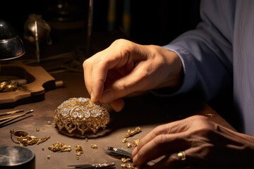 Masterfully crafting traditional fine jewelry with meticulous hand techniques.