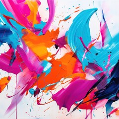 Colorful Abstract Brushstrokes