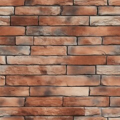 Obraz premium Seamless Brick Texture for Cladding Walls - Tilable Pattern.