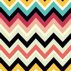 Tote Bags with Seamless Chevron Pattern - Tilable Design
