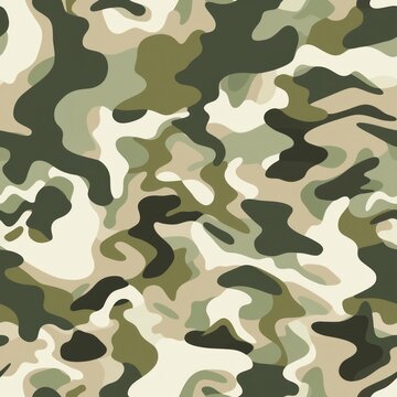 Seamless Camouflage Patterns with Ceramic Texture