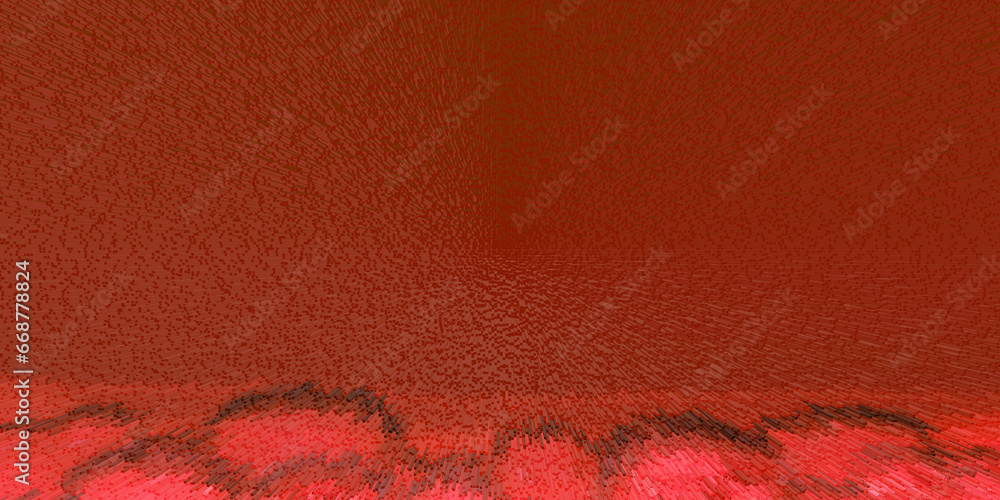 Poster exploding grey and magenta copy-space template on a textured plain background in dark red 3d