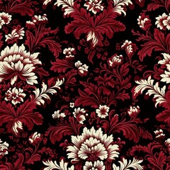 Seamless Damask Pattern for Throw Blankets - Tilable