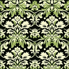 Fototapeta premium Seamless Damask Pattern for Throw Blankets - Tilable Design
