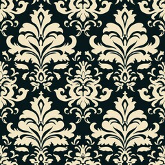 Seamless Damask Throw Blanket Pattern - Elegant and Timeless