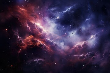 Nebula & Stars in Deep Space.